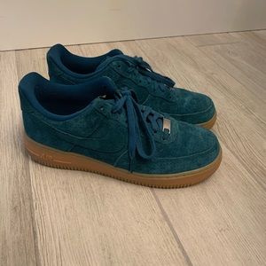 Teal Nike Air Force Ones